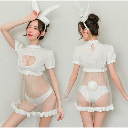 Sexy Cute Bunny Girl Faux Leather Material Rabbit Woman Set Good Quality Can Wear Out To Comic Show Kawaii Cosplay Bunny Costume