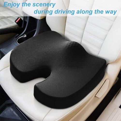Memory Foam Car Seat Cushion For Back Pain Coccyx Orthopedic Office Chair Protect Healthy Sitting Breathable Car Seat Cushions