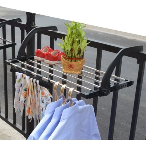 Balcony Drying Shoe Rack Folding Window Diaper Drying Rack Laundry Clothes Dryer Holders Indoor Towel Storage Rack Circular Tube