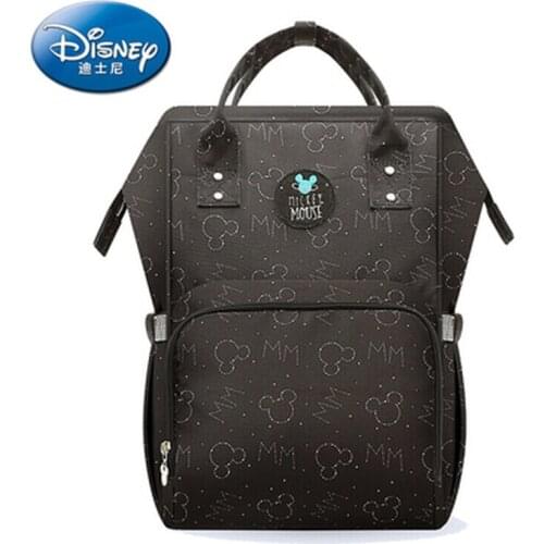 Disney Mickey Diaper Bag Fashion Backpack Mummy Bag Multifunctional Large Capacity Handbag Waterproof Outing Practical Backpack