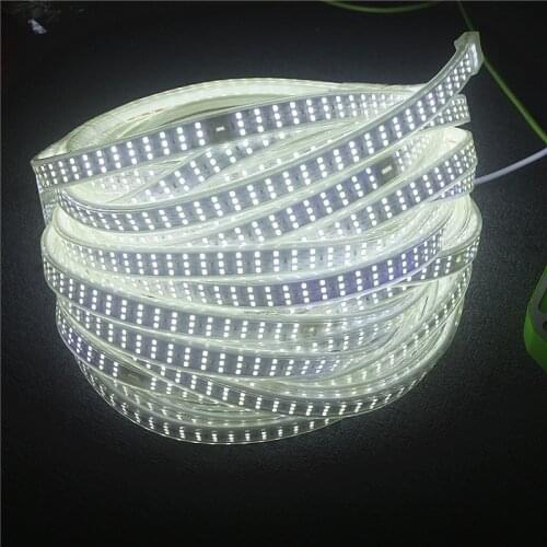 AC 220V LED Strip Light SMD 2835 White & Warm white IP67 Waterproof 276led/M Led Strip Tape Lamp Diode Flexible Outdoor Lighting