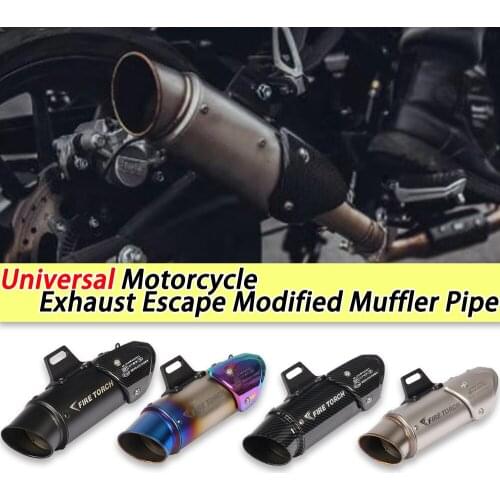 51mm/60mm Universal Motorcycle Exhaust Modified Muffler Pipe Slip on For for msx bws Pcx 125 GSR 600 502C cbr1000 zx6r r6 zx6r