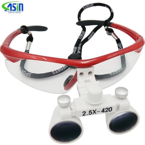 Magnification 2.5x Dental Loupes for Medical Galileo Magnifier with Surgical Magnifying Glasses