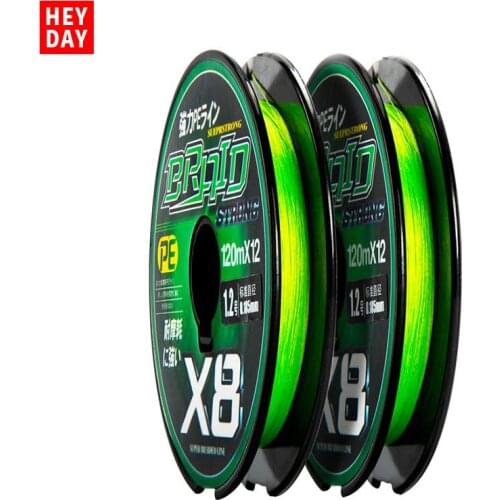 XIANDAI X8 PE 120m Fishing Line Boat Rock Beach Fishing Line Super Strong Pull Braided Line Cope Long Shot Fishing Line