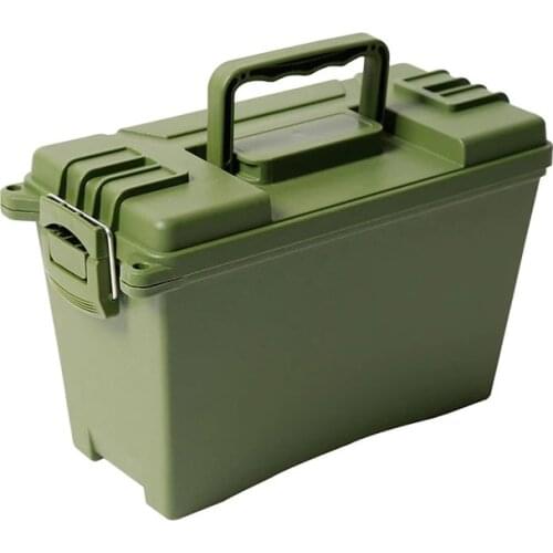 Ammo Box Plastic Tool Case Military Style Storage Can Heavy Duty Caliber Bulk Ammo Crate Lightweight Tactical Bullet box