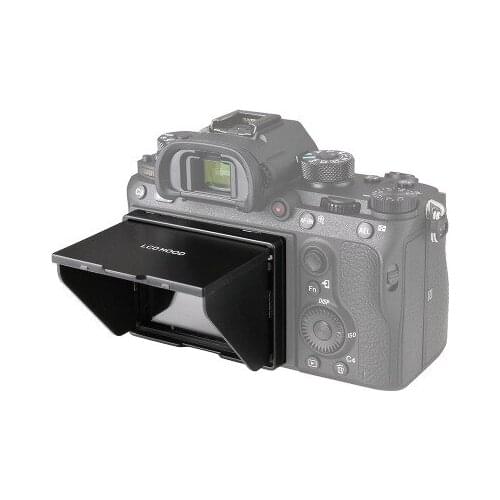 LCD Screen Protector Glass with Pop-up sun Shade lcd Hood Shield for SONY a9II a92 A7R IV A74 A7M4 A7R4 ILCE-7RM4 Camera