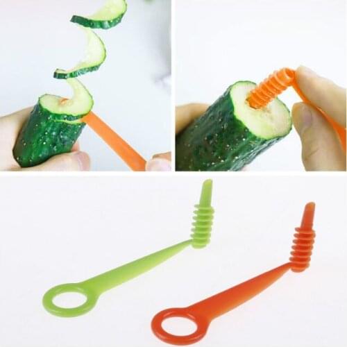 1pcs Potato Tower Spiral Manual Spiral Screw Slicer Plastic Carrot Cucumber Vegetables Spiral Knife Kitchen Tools