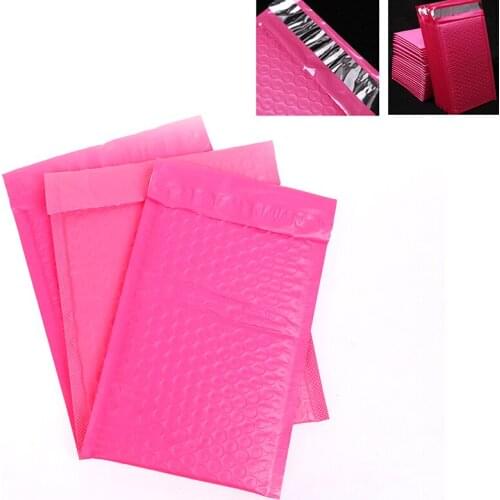 1pc Pink Bubble Bag Mailer Plastic Padded Envelope Shipping Packaging Bag Inner Bubble Padded Lining Brand New And High Quality