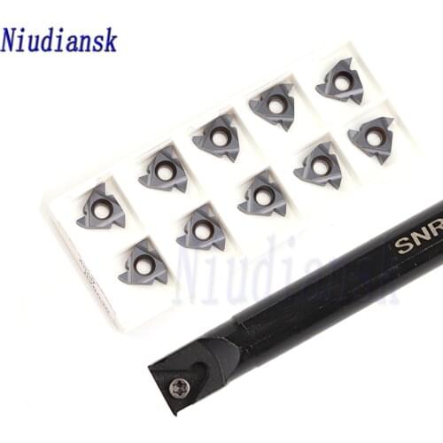 10pcs 22ER N55 BMA 22ER N60 22IR Carbide Insert SNR0020R22 SNR0025S22 SNL Internal Thread Turning Tool Holder CNC Lathe Tool Set