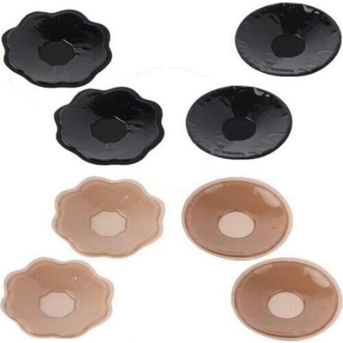 5Pairs Women Sexy Nipple Cover Silicone Breast Milk Paste Invisible Bra Plum Round Chest Stickers Wedding Underwear Bridesmaid