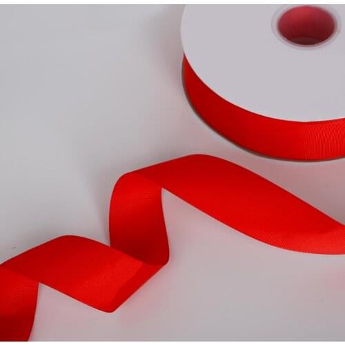 7-25mm 5Yards Handmade Red Grosgrain Ribbon For Bow Craft Wedding Party DIY Decoration Gift Packaging Garment Sewing Accessories