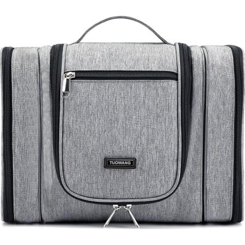 Men Large Cosmetic Bag Travel Shaving Kits Cosmetics Makeup Organizer Women Toiletry Bags with Removable Side Pocket Beauty Case