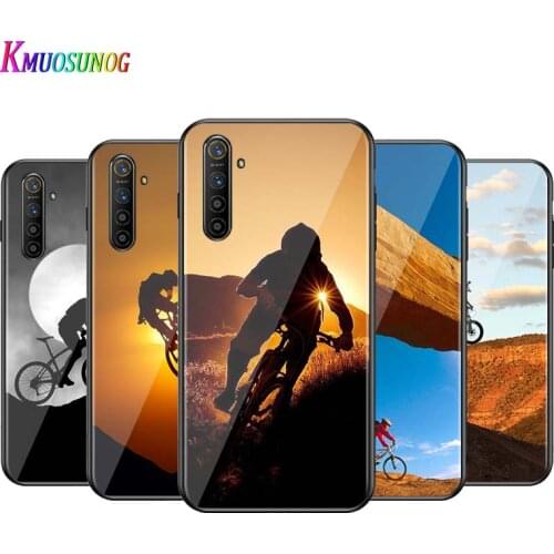 For OPPO A5 A9 2020 F7 Phone Cover Shell mountain bike Bicycle for OPPO Reno 2 Z 2Z 2F 3 4 Pro 5G Bright Black Phone Case