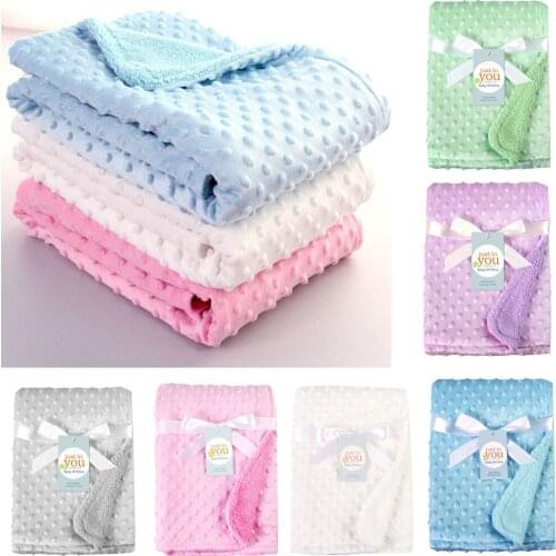 Baby Knitted Swaddle Wrap Blankets Toddler Infant Bedding Stroller Blanket