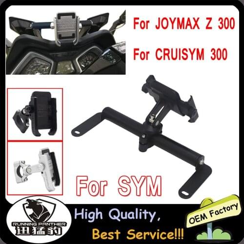 For SYM JOYMAX Z 300 2018 2019 for CRUISYM 300 2017 2018 Windshield Mount Navigation Bracket GPS Smartphone Holder Motorcycle