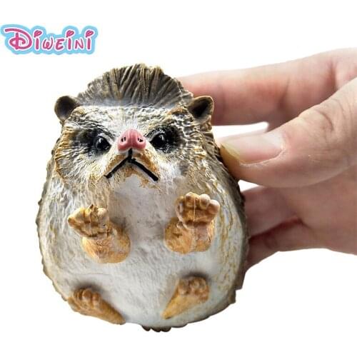 New toys Simulation Hedgehog action figure plastic Animal Model garden decoration figurine one piece Educational Gift for Kids