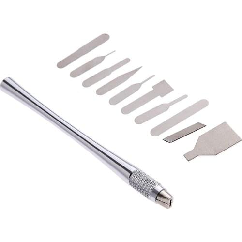10 In 1 IC Chip Repair Thin Blade Tool CPU Metal Remover Burin To Remove For Mobile Phone Computer Processor Repair Tools