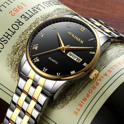 Jenises Mens Gold Watch