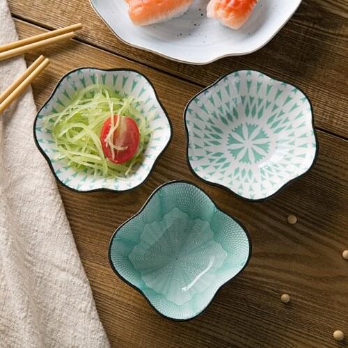 Japanese-style Ceramic Dish Household Tableware Sauce Dish Small Plate Seasoning Dish