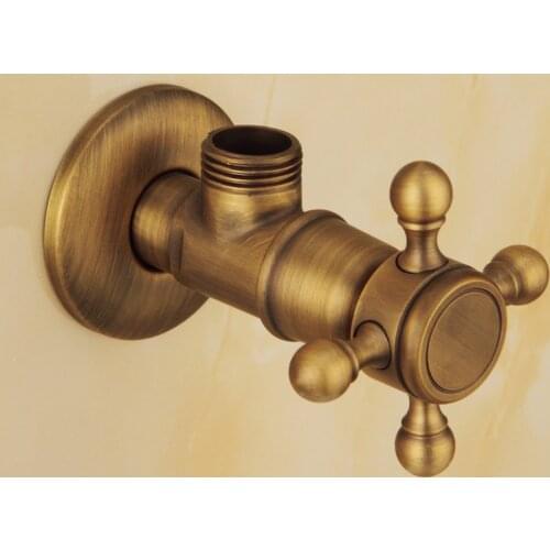 1PCS Washing Machine Accessories Valve Water Control Valve Bathroom Tap Water Valve Antique Brass Water Control Tap Accessories