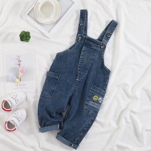 Toddler Girls Overalls 2020 New Arrival Casual Girls Denim Overalls Autumn Children Trousers Kids Jumpsuits 1 2 3 4 5 6 Y