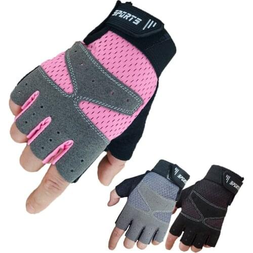 2PCS Boys Girls Gloves Gym Fitness Half Finger Gloves Outdoor Sports Glove Touch Screen for Teenagers Kids Supplies