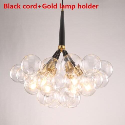 Creative led pendant lights for room bar clear glass lampshade , loft pendant lamp modern lighting fixtures E27/110-240v