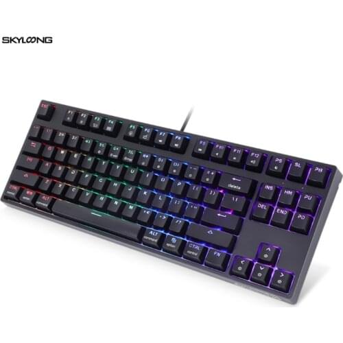 Mechanical Gaming Keyboard with Gateron Optical Switch RGB Backlight Programmable Custom Keyboard Gateron Switch 87Keys