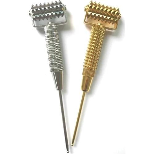 Ear Acupoints Multi-functional Probe Acupuncture Facial Tool Remove Wrinkle Face Roller Massage Slimming Spring Needle Rolling