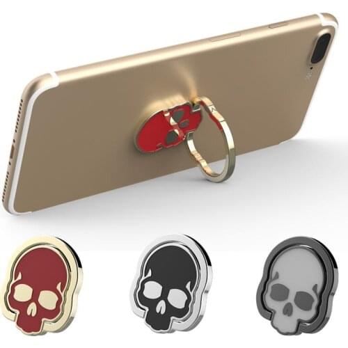 New Mobile Phone Plate Phone Tablet Ring Ring Bracket For Iphone For Party For Huawei Xiaomi For Halloween Skeleton Skull Design