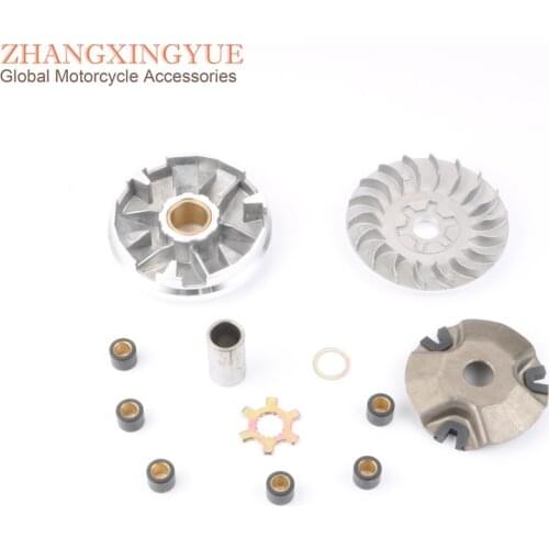 Scooter Variator Set w & 6g rollers & Wind leaf for YAMAHA JOG90 Axis90 90cc 2 stroke 3WF 3VR