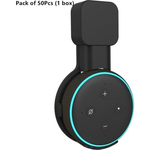 50Pcs Wall Mount Hanger Holder Bracket For Echo Dot 3rd Gen Voice Assistants Smart Bluetooth Speaker Outlet Stand for Bathroom