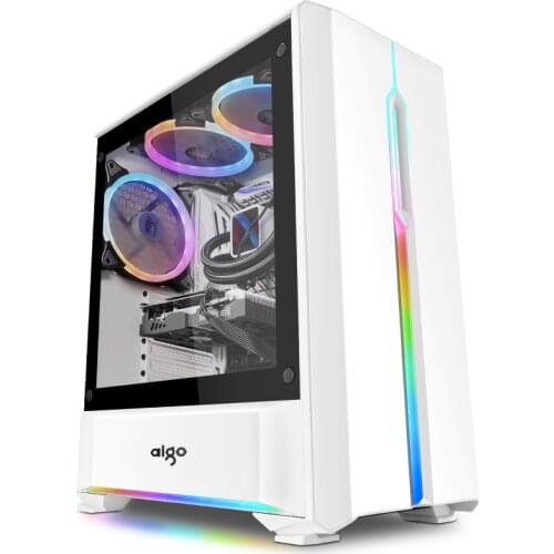T20 Desktop Computer Case RGB Lamp Everbright Side Transparent Game Water-Cooled Host ATX standard