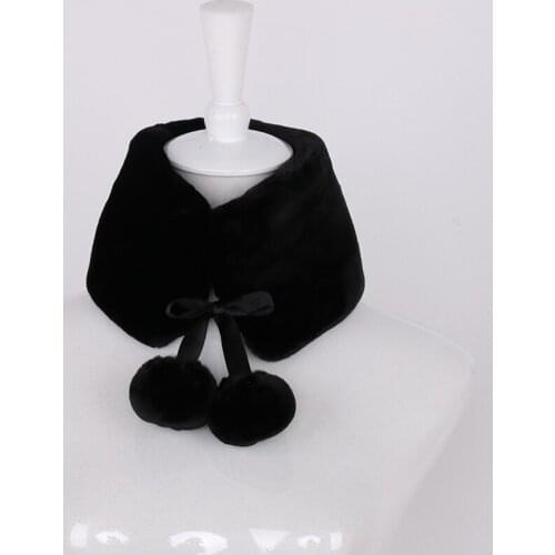 Nerazzurri luxury brand winter scarves faux rabbit fur designer scarf collar 2019 women fashion warm thick solid neckerchief