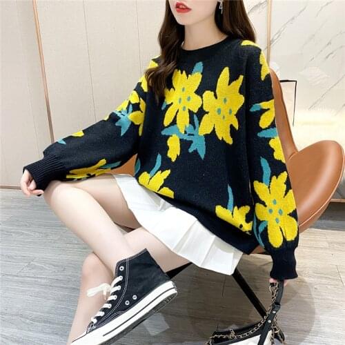 9789 new womens big flower pullover 50-2 floor 13 row 1 shelf 2 floor