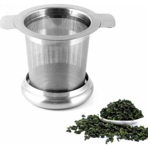 FAROOT Stainless Steel Mesh Tea Infuser Metal Cup Strainer Loose Leaf Filter with Lid Water Filters