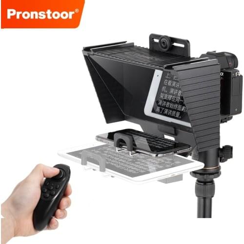 Teleprompter for 12 inch iPad Mini Tablet Phones Prompting Prompter Reader for Mobile DSLR Camera Live Recording