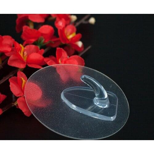 1/5Pcs Hanger Hook Bathroom Storage Waterproof Strong Self Adhesive Hooks Reusable Hook Rack Kitchen Bathroom Sucker Hooks