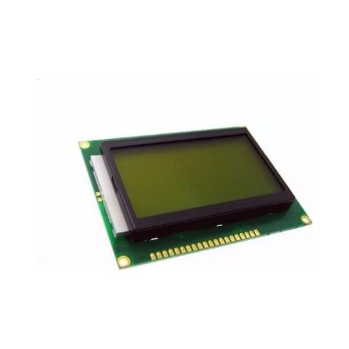 1pcs 128*64 DOTS LCD Module 5V Yellow and Green Screen 12864 LCD with Backlight ST7920 Parallel Port