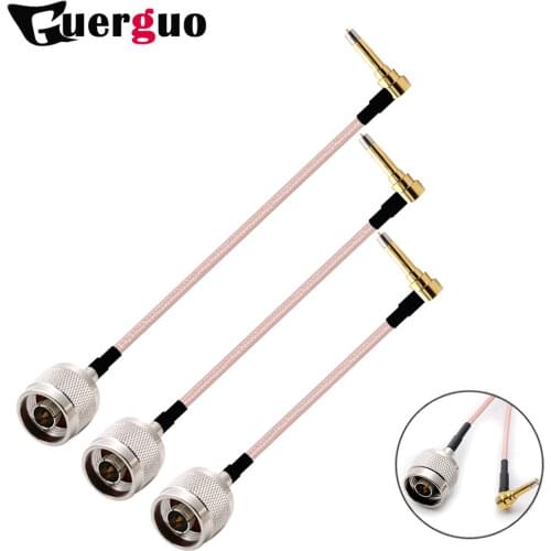 Customized RF Pigtail Cable N type Male Plug to 3G Modem Cable Assembly MS156 Right Angle Connector RG316 30/50/100cm