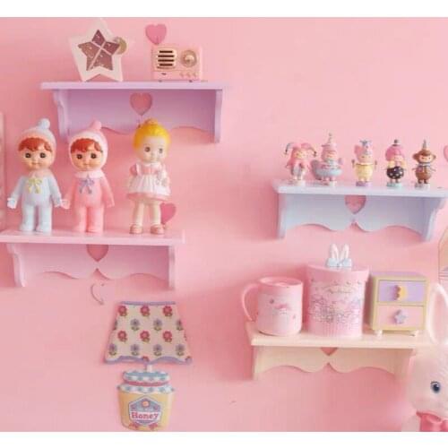 1pc Decoration Shelves Wooden Wall-mounted Storage Rack Baby Children Room Decorations Organizer Holder Wall Shelf Decor Frame