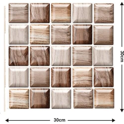 3D Tile Sticker Anti-Collision Sticker PVC Wall Stickers home decoration accessories for living room