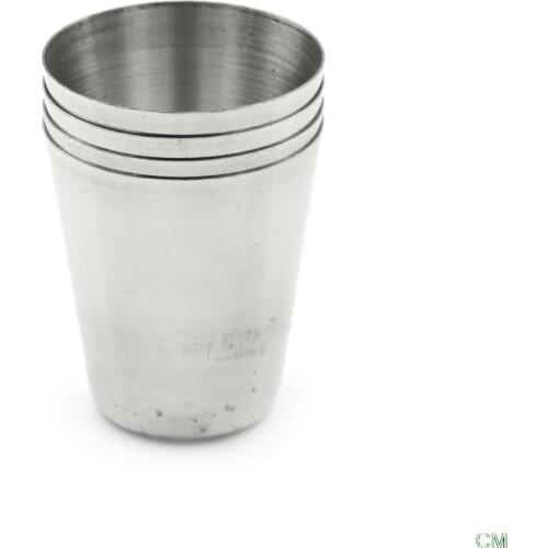 4Pcs/set Polished 30ML Mini Stainless Steel Shot Glass Cup Wine Drinking Glasses for Home Kitchen Bar