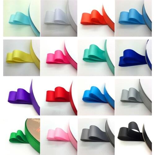 5yards/lot 1-1/2Inch 38mm Wide Grosgrain Ribbon Hair Bows Wedding DIY Crafts Pick color