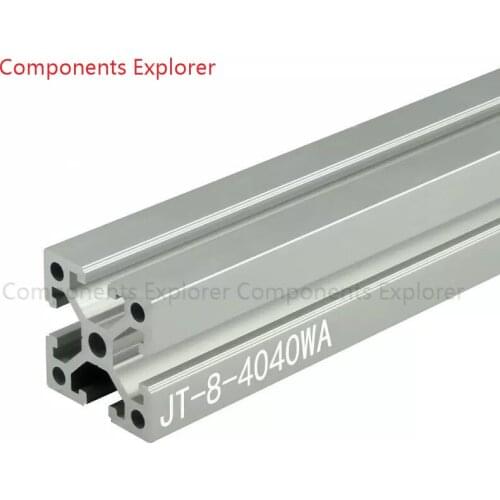 Arbitrary Cutting 1000mm 4040WA Aluminum Extrusion Profile,Silvery Color