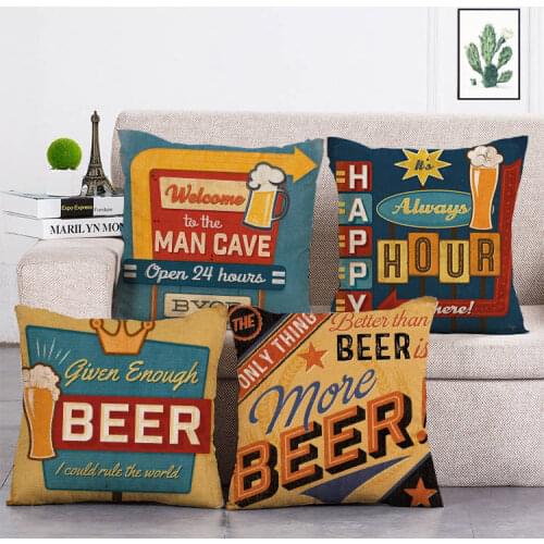 Hour In Here Given Enough Beer Only Thing Cushions Cover Hotel Linen Ocean Decorative Throw Pillow Cover Case T216