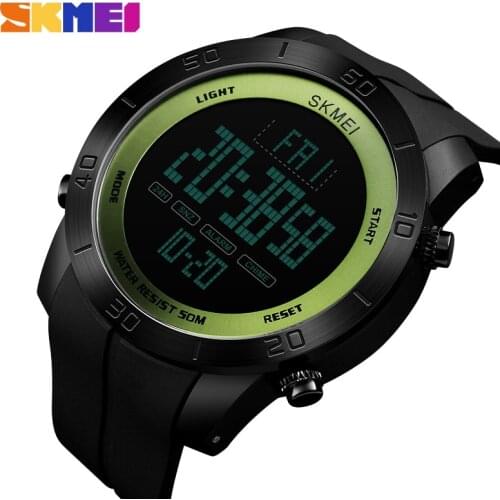 SKMEI Sport Watch Men Waterproof Watches Countdown Alarm Clock Men LED Digital Electronic Wrist Watch Relogio Masculino 1353