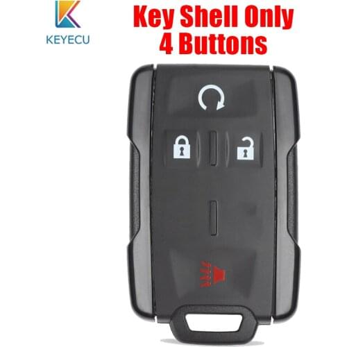 KEYECU 2PCS Remote Key Shell Case 4 Buttons for Chevrolet Silverado Colorado GMC Sierra Canyon 2014 2015 2016 FCC: M3N-32337100