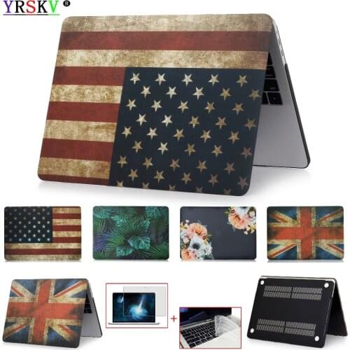 New flag painting Case For Apple MacBook Air Pro Retina 11.6 12 13.3 15.4 16 inch, 2020 Touch ID,Bar New Air Pro 13.3 inch case