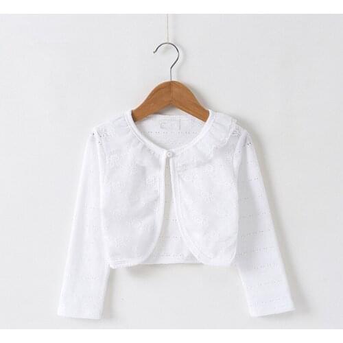 Kids Wear For Girls Fashion Top Clothing Spring Infant Girls Lace Clothes Children Shawl Coat Fashion Garment